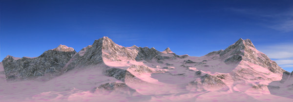 obj realistic snowy mountains - Three Realistic Snowy Mountains by meerkat1123432